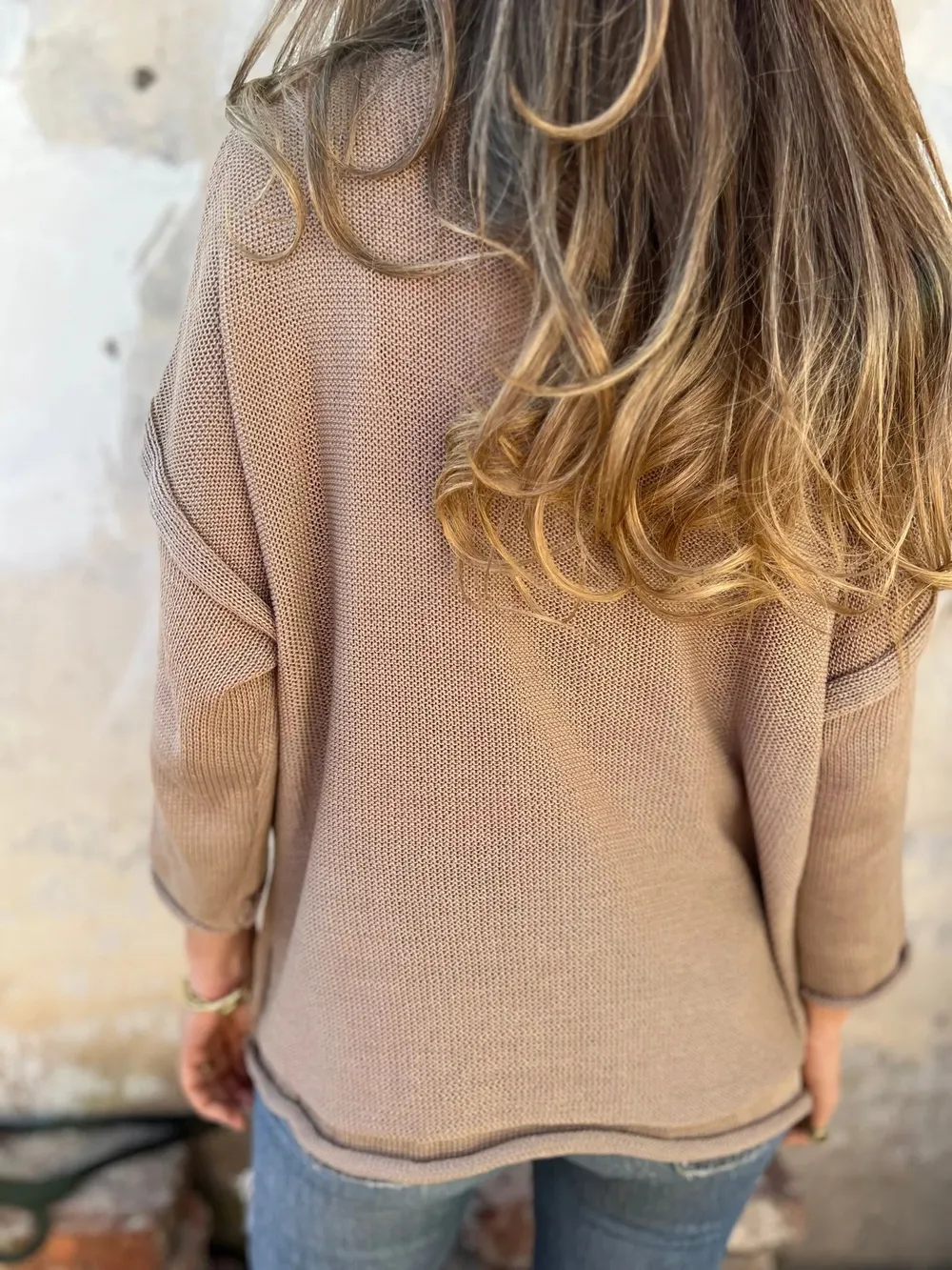 Full Size Casual V-Neck Knit Sweater Plus Size, image 3