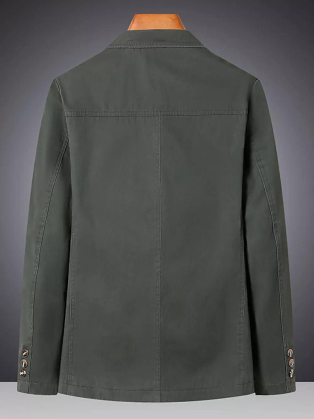 Men's Plus Size Lapel Collar Long Sleeve Blazer, image 11