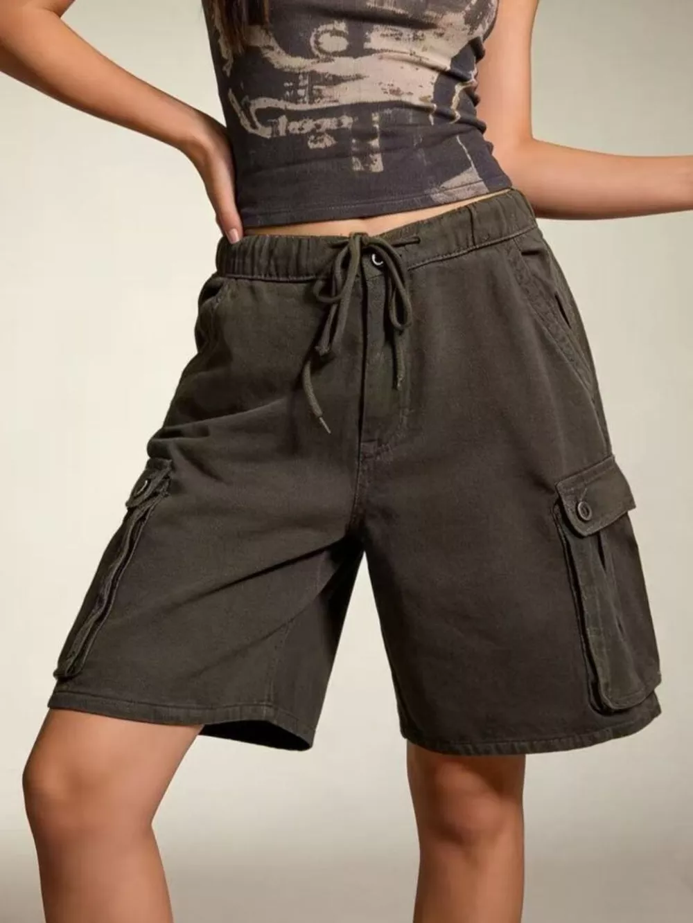 Cargo Shorts with Drawstring, image 2