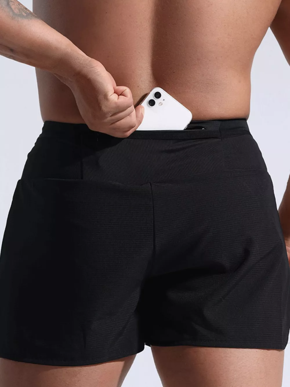 Men's Full Size Contrast Active Shorts Plus Size, image 3