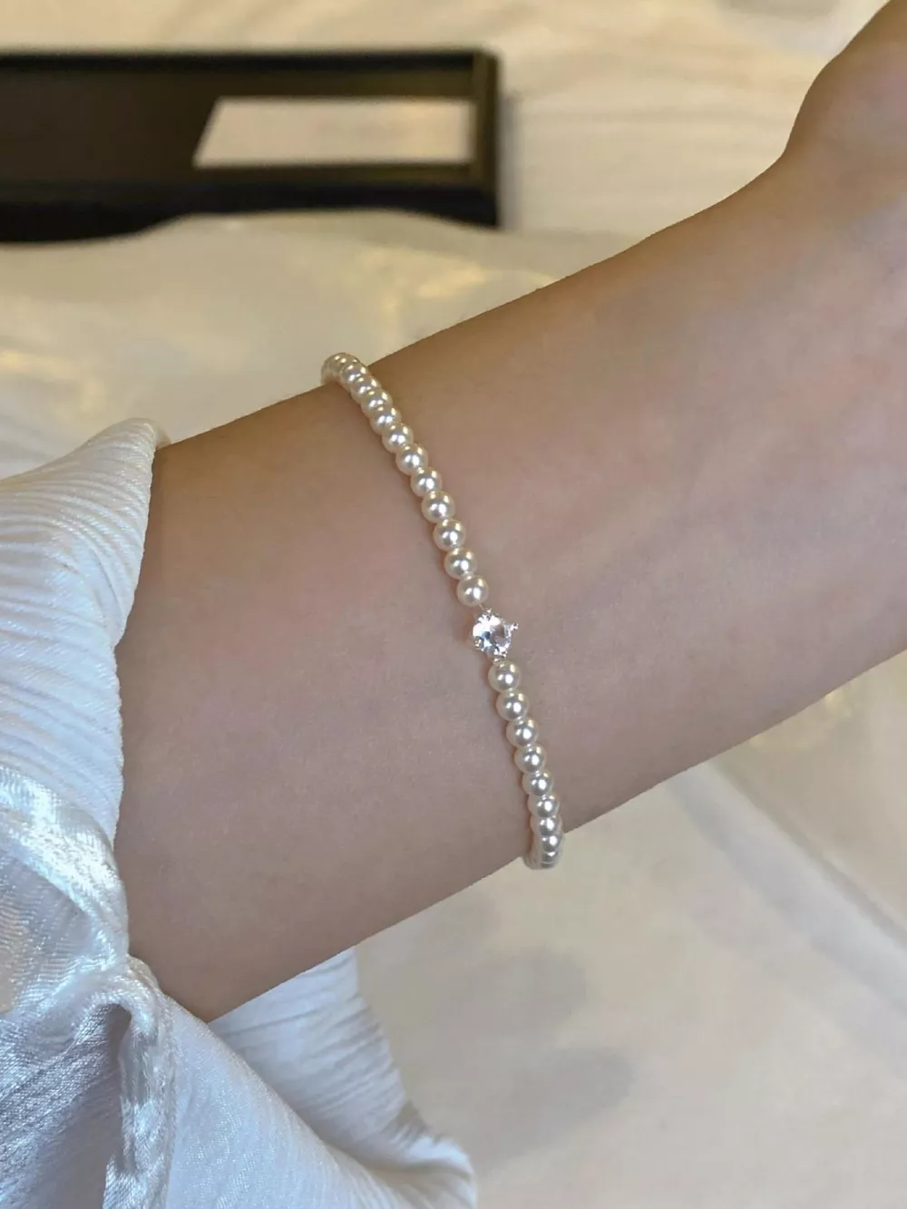 Adjustable Pearl Bracelet, image 2