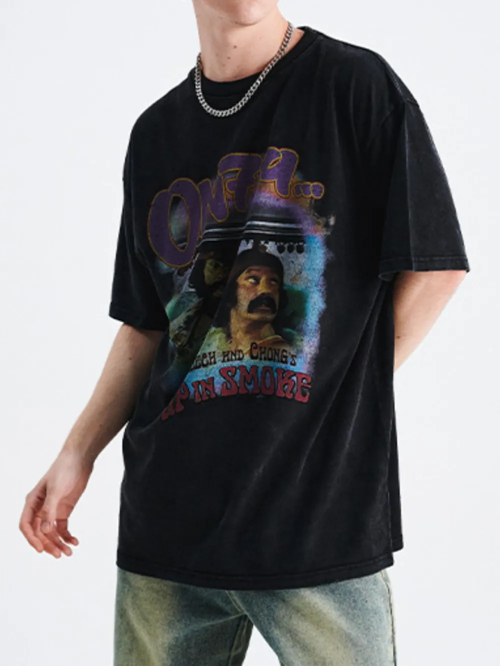 Men's Graphic Round Neck Short Sleeve T-Shirt, image 3