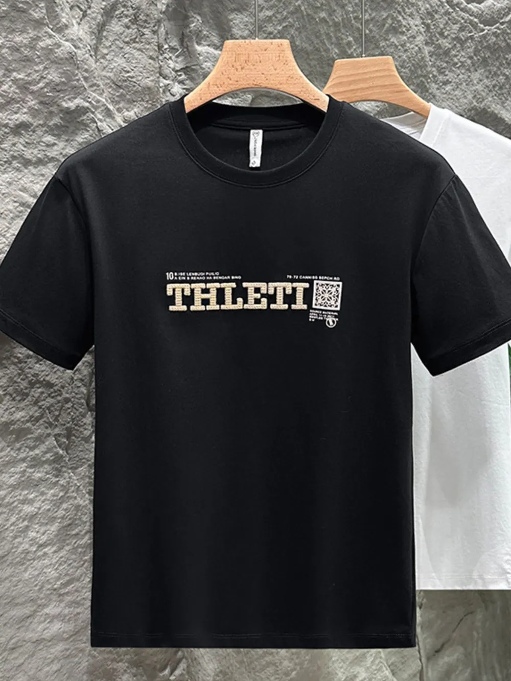 Men's Plus Size Letter Graphic Short Sleeve T-Shirt, image 4