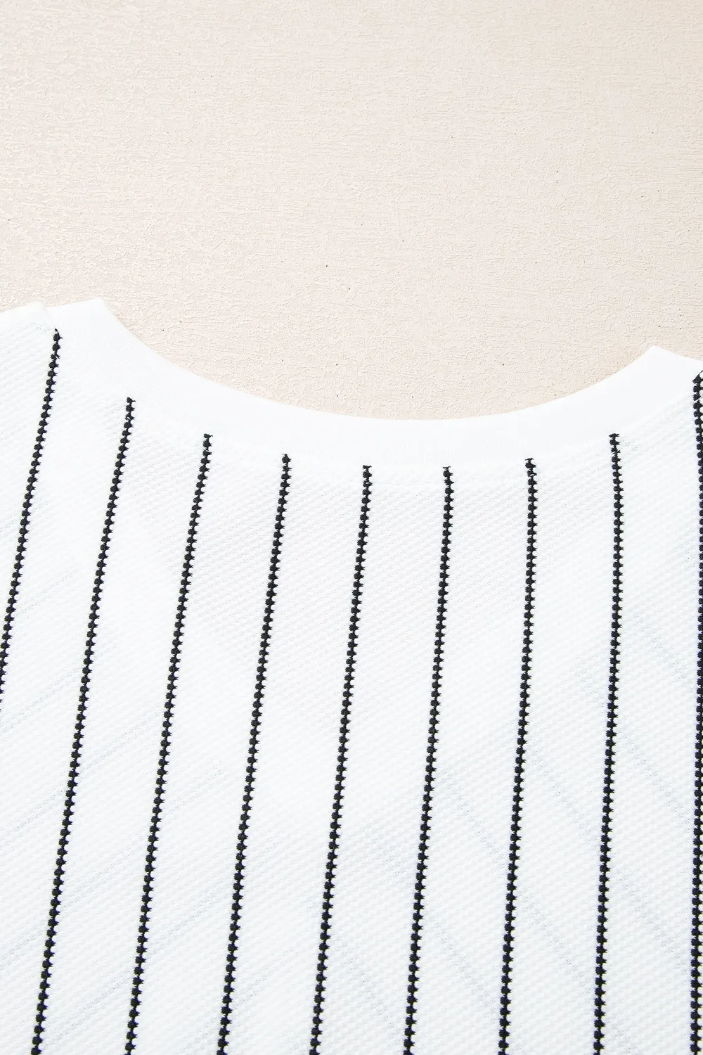Striped V-Neck Long Sleeve Blouse, image 2