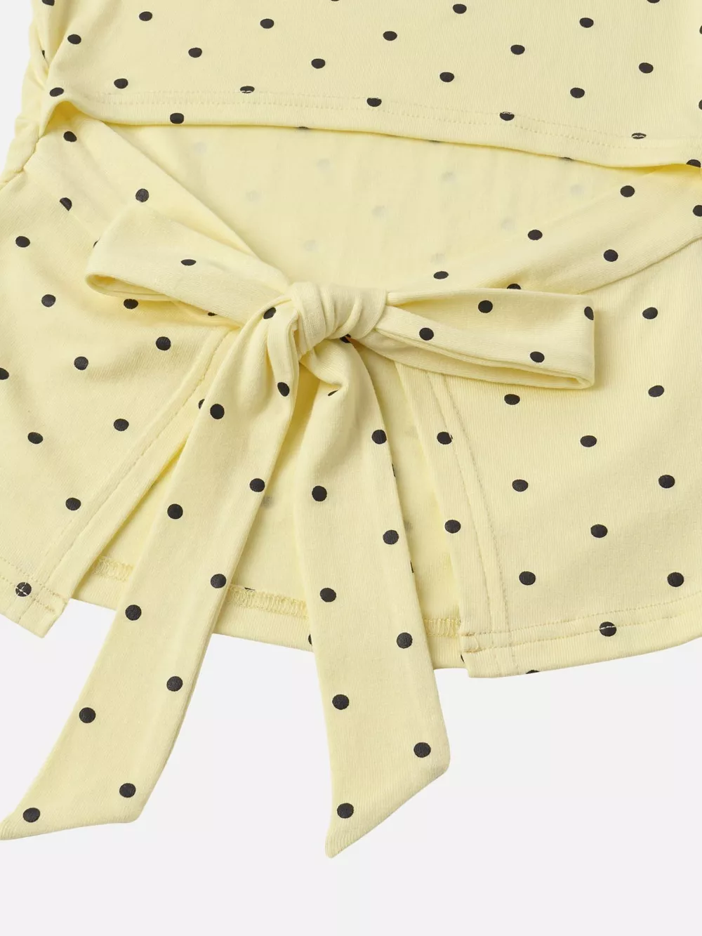 Long Sleeve Polka Dot Tie Back T-Shirt, image 10