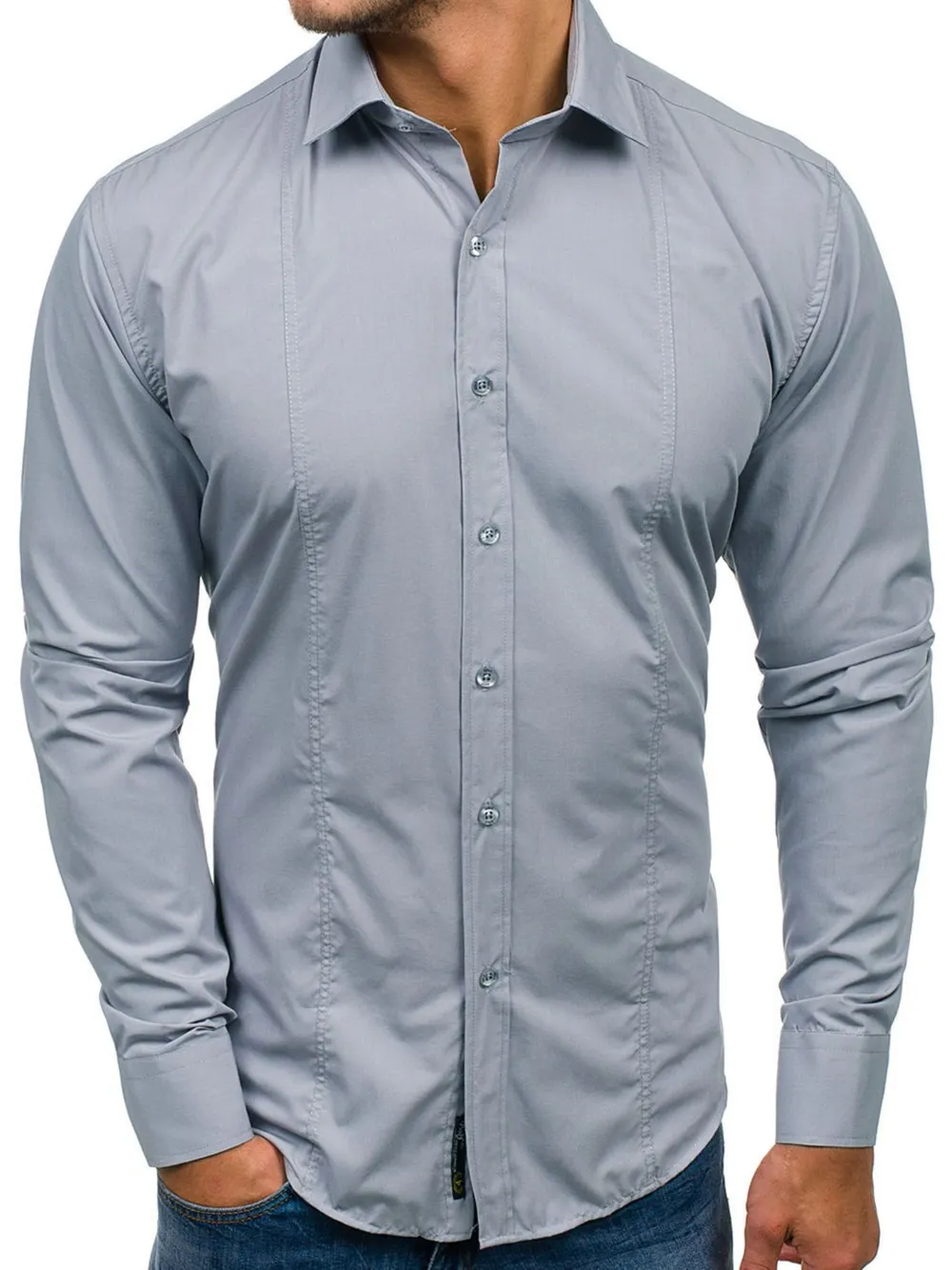 Men's Slim Fit Button-Down Shirt
