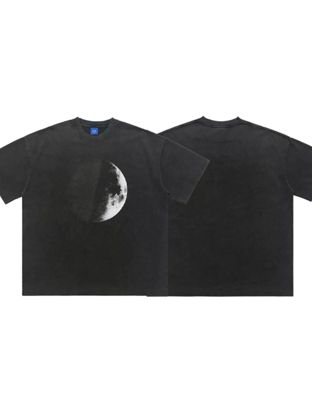 Men's Moon Round Neck Half Sleeve T-Shirt, image 6
