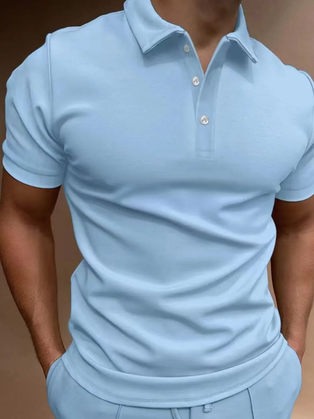 Men's Full Size Collared Neck Short Sleeve Polo Plus Size, image 5