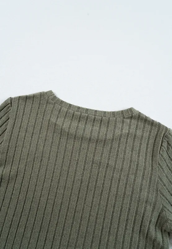 Leopard Round Neck Long Sleeve T-Shirt, image 3