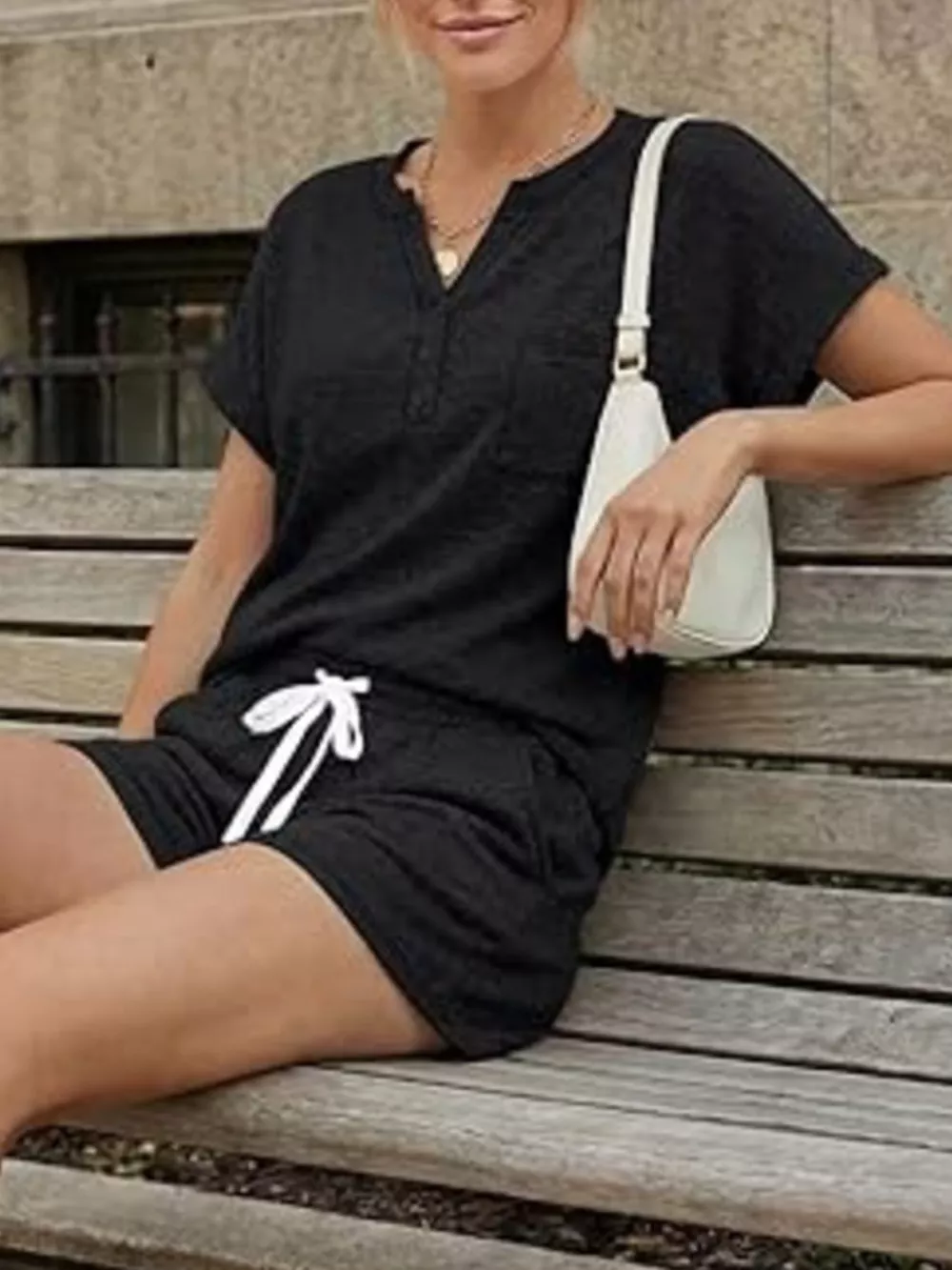 Short Sleeve Top and Shorts Set, image 9