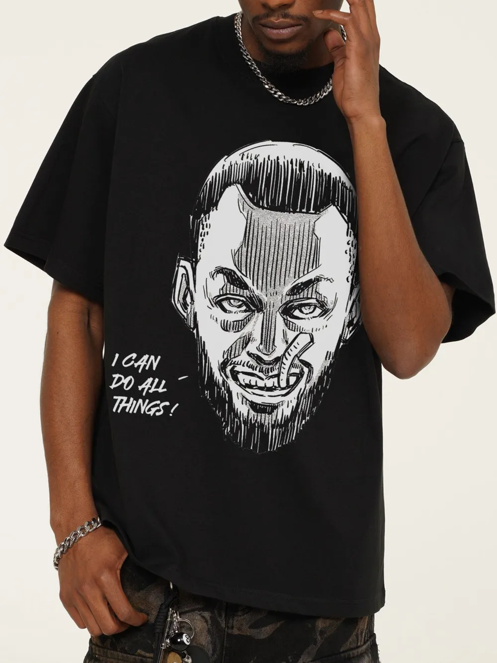Men's Graphic Round Neck Short Sleeve T-Shirt, image 3