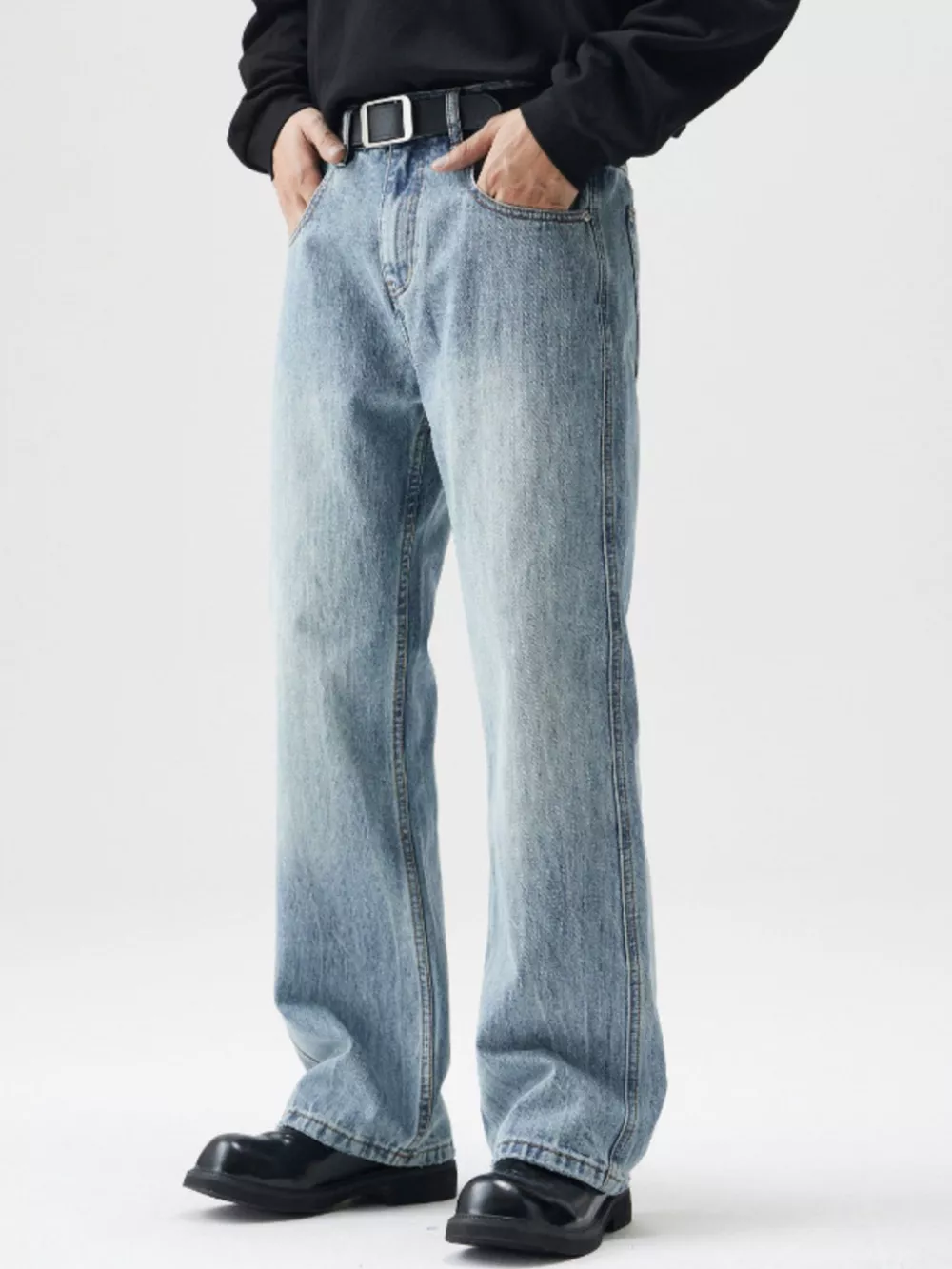 Men's Wash Relaxed Fit Jeans, image 2