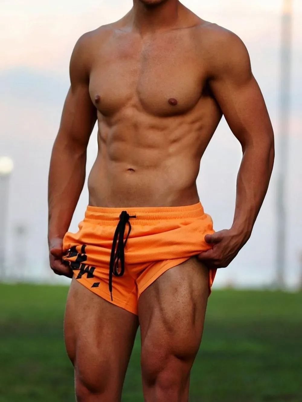 Men's Plus Size Drawstring Active Shorts, image 4