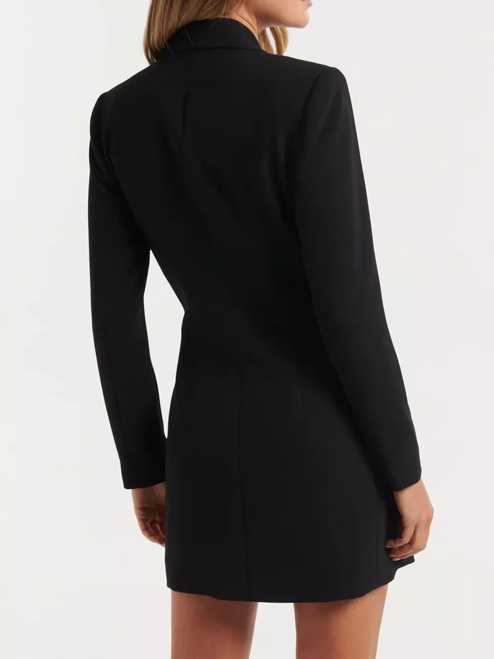 Double-Breasted Long Sleeve Blazer Dress, image 3