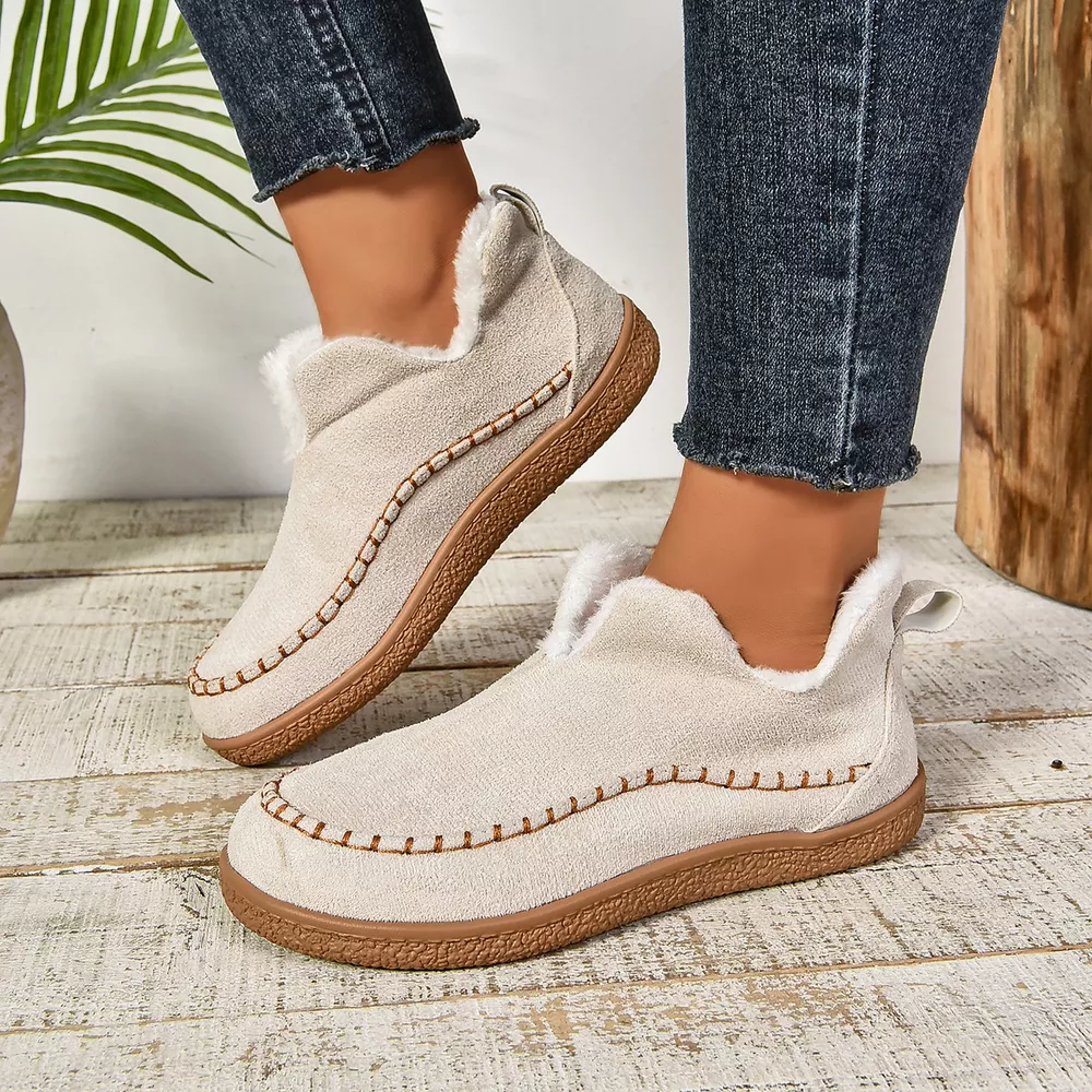 Round Toe Sherpa-Lined Slip-Ons, image 2