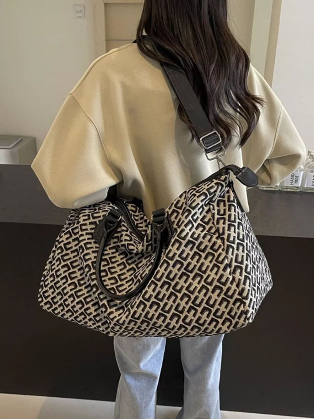 Patterned Large Capacity Travel Bag, image 5