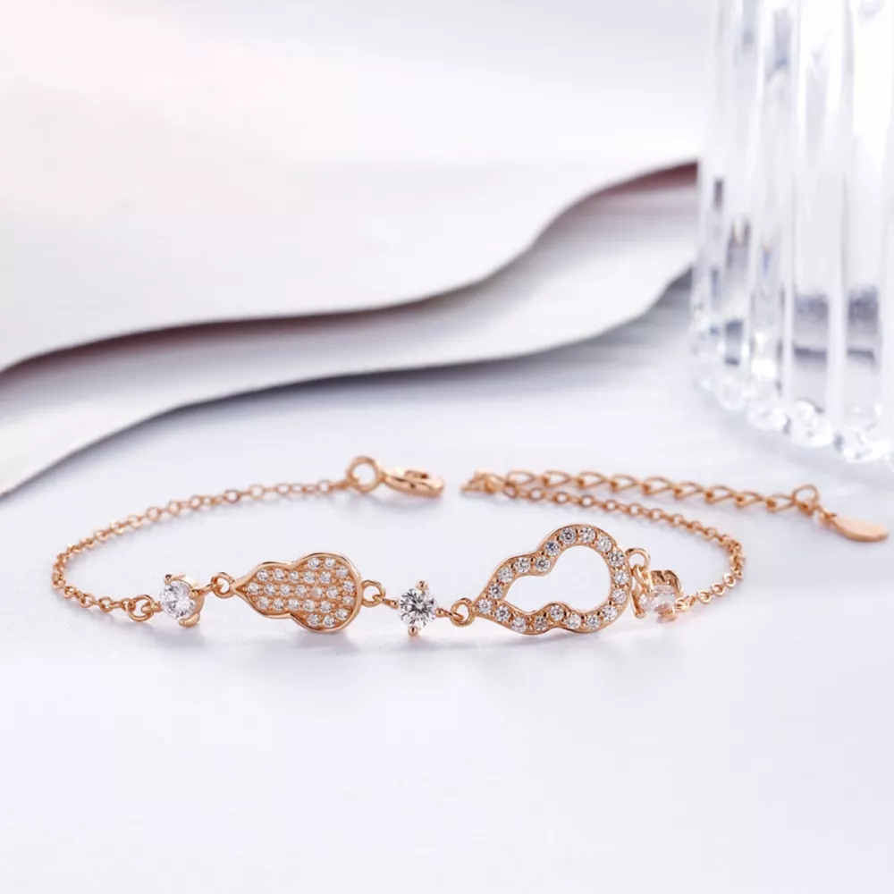 Zircon Gourd Adjustable Bracelet, image 5