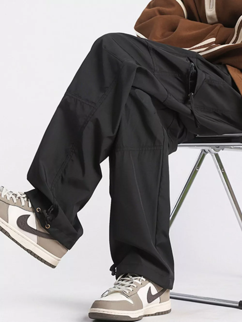 Men's Full Size Wide Leg Cargo Pants Plus Size, image 4