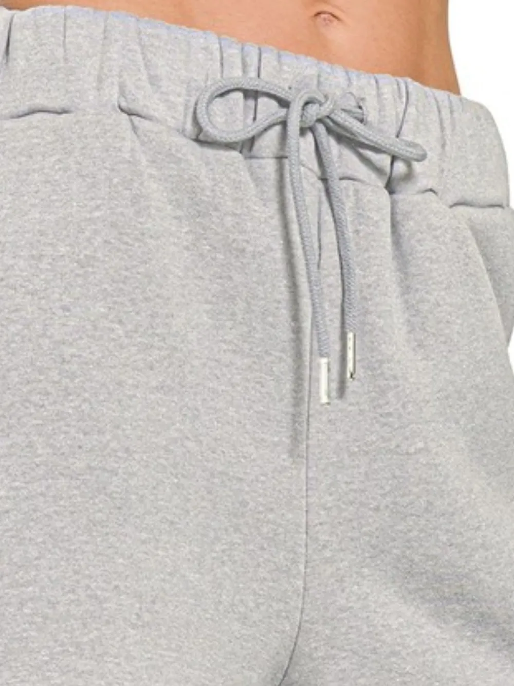 Fleece Drawstring Short Pants With Pockets, image 2