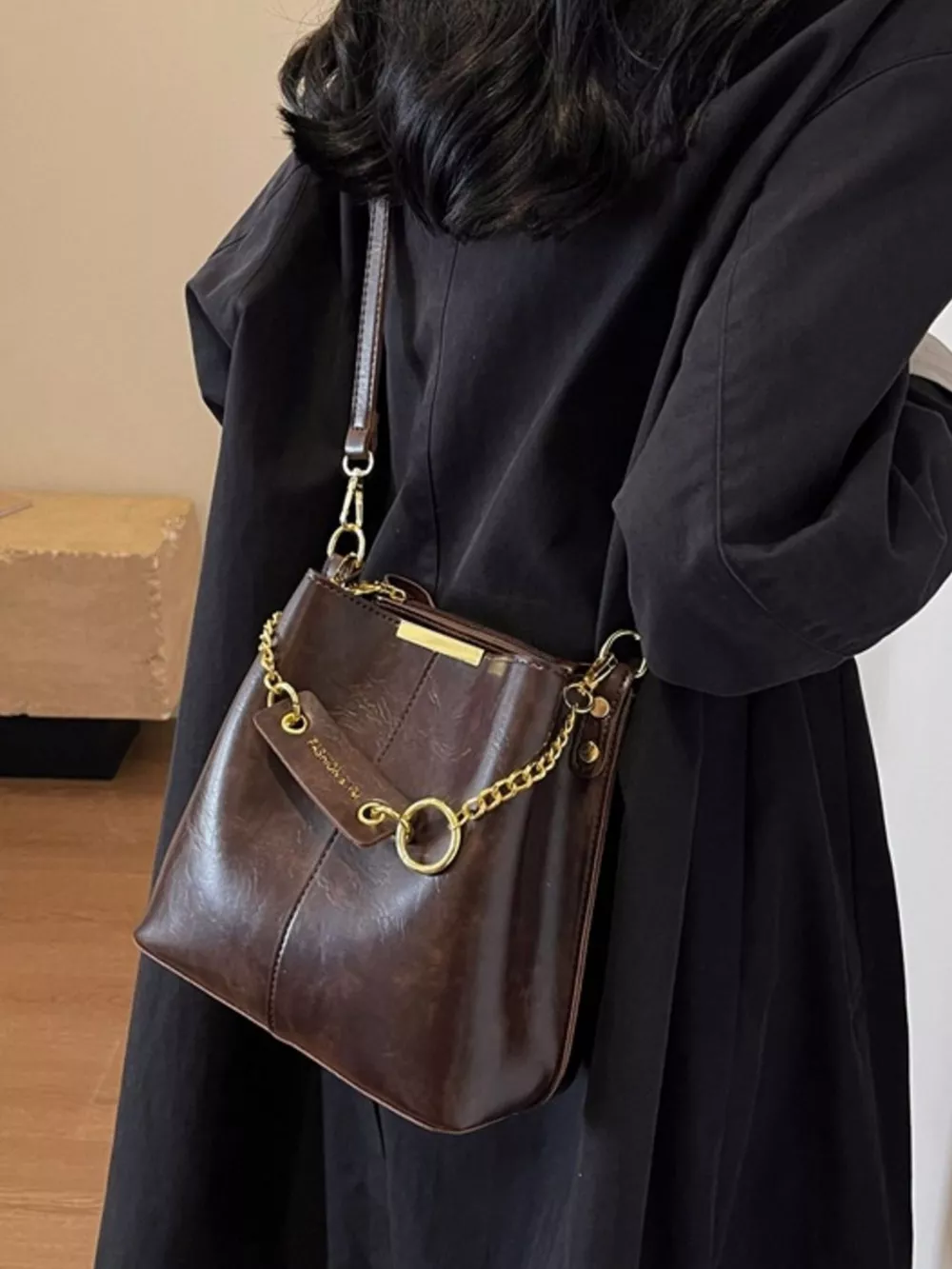 Chain Decor Crossbody Bag, image 4