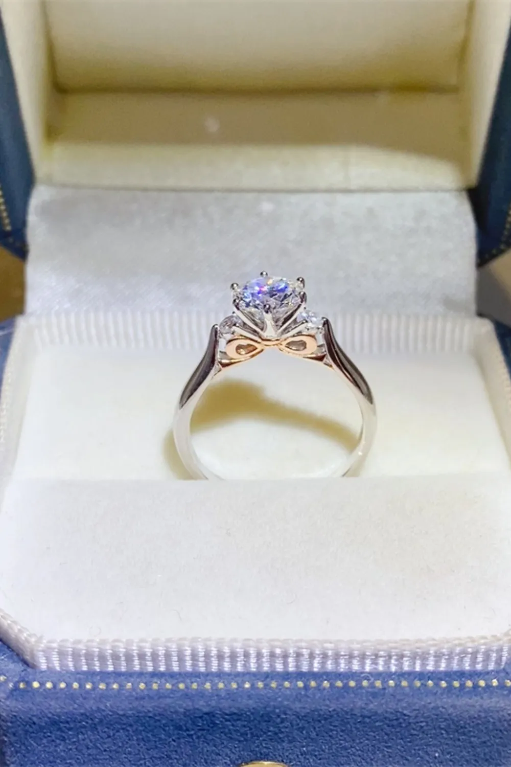 2 Carat Moissanite 925 Sterling Silver Ring, image 2