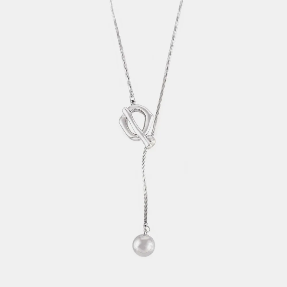 Stainless Steel Bead Necklace, image 5