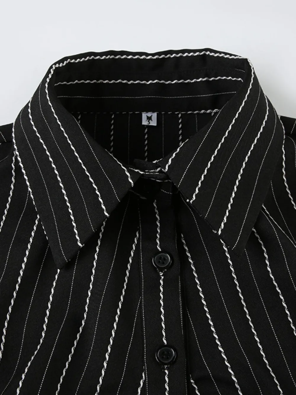 Striped Button-Down Collared Neck Shirt, image 29