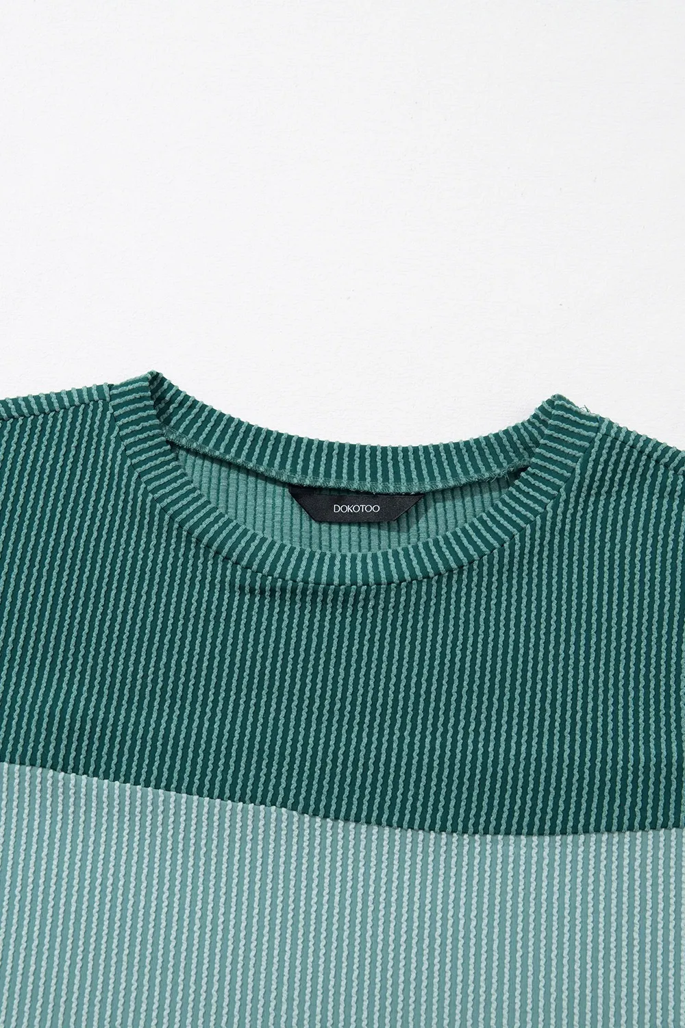Color Block Round Neck Short Sleeve T-Shirt, image 4