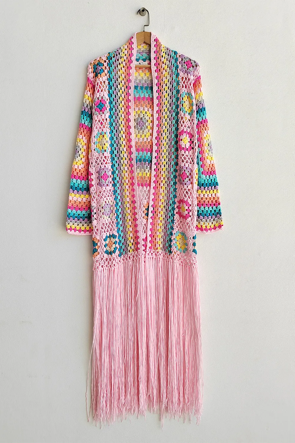 Fringe Tied Long Sleeve Cardigan, image 18