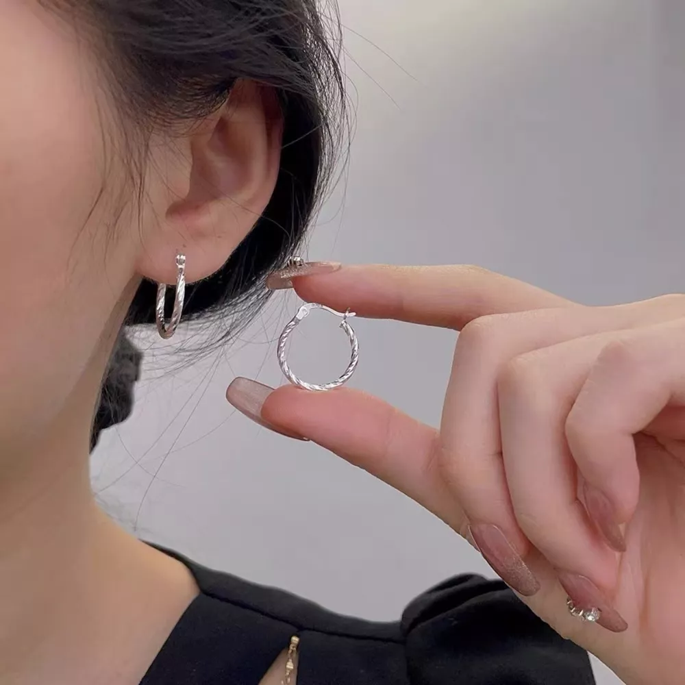 925 Sterling Silver Hoop Earrings, image 3