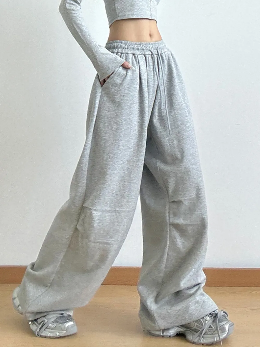Drawstring Wide Leg Pants, image 4