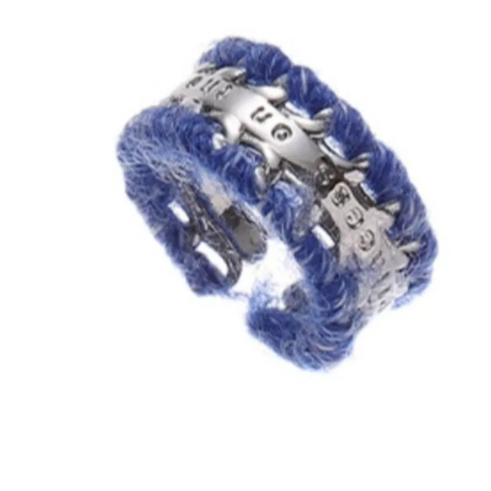 Brass Yarn-Wrapped Open Ring, image 12