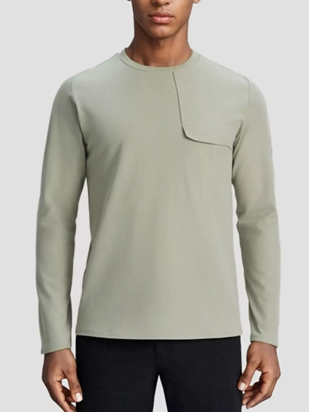 Men's Plus Size Long Sleeve T-Shirt, image 2