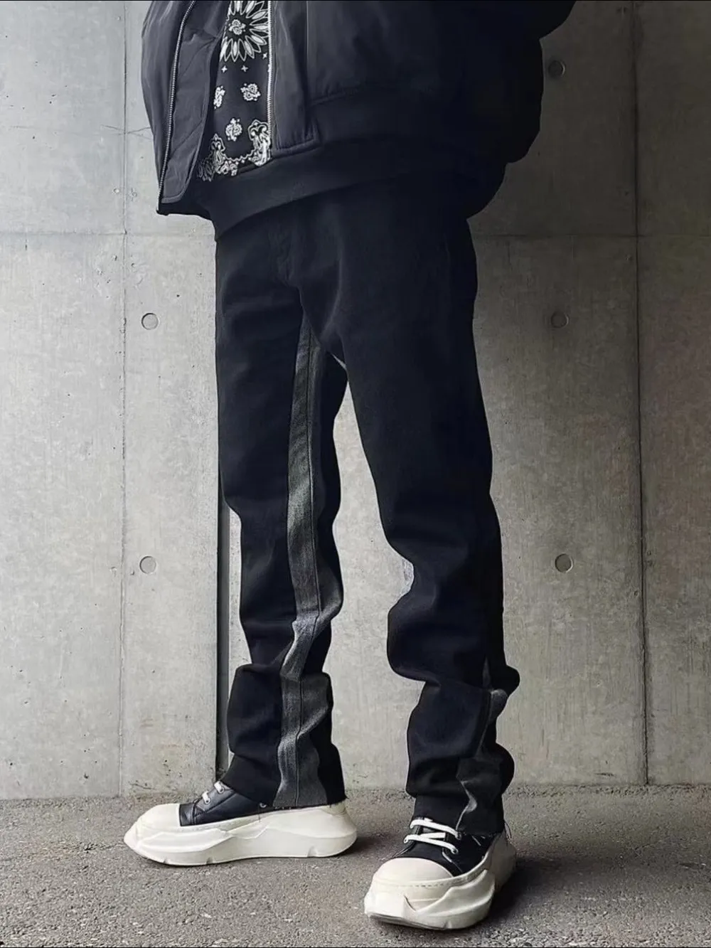 Men's Contrast Bootcut Jeans, image 2