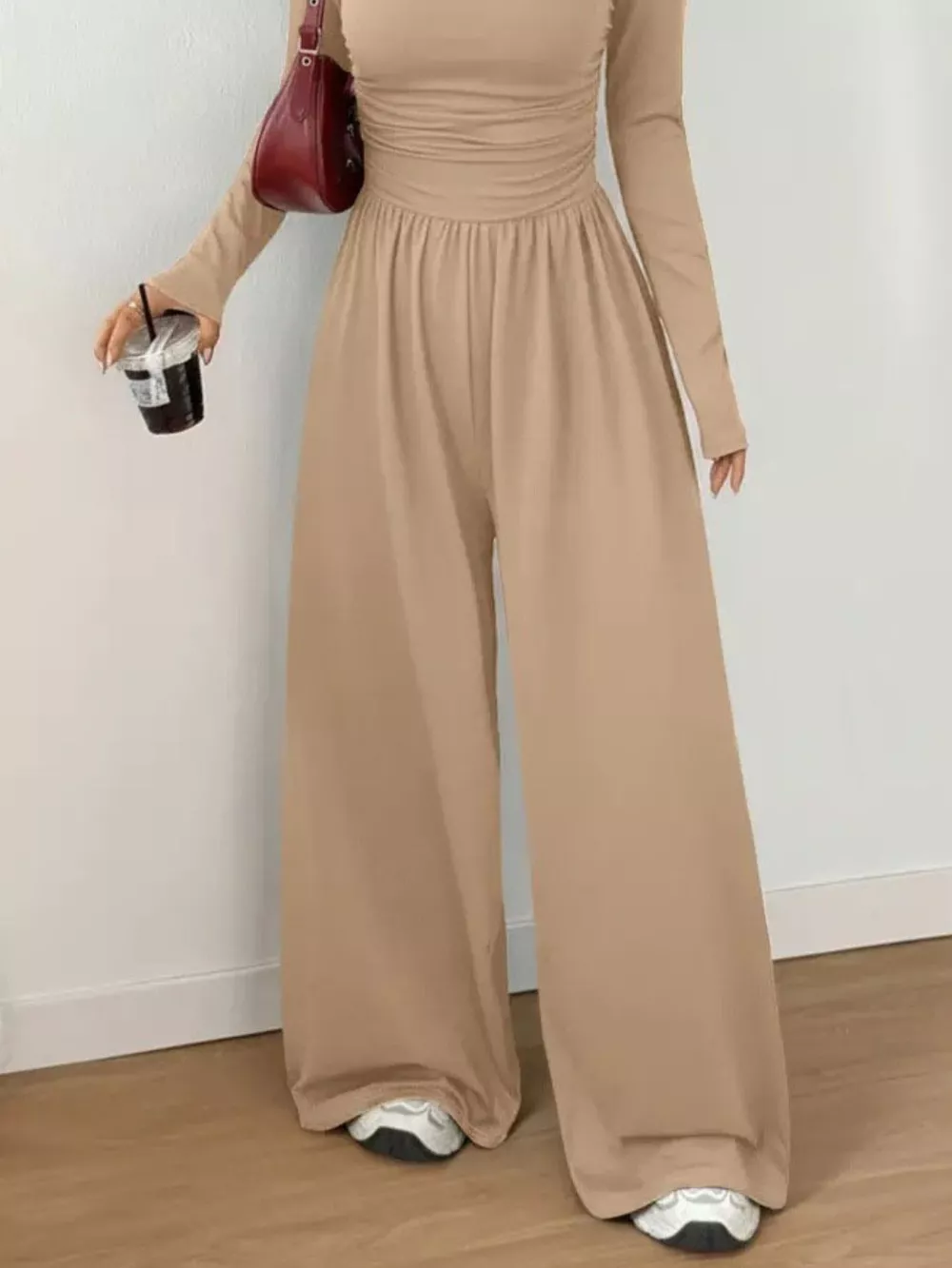Scoop Neck Wide Leg Jumpsuit, image 11
