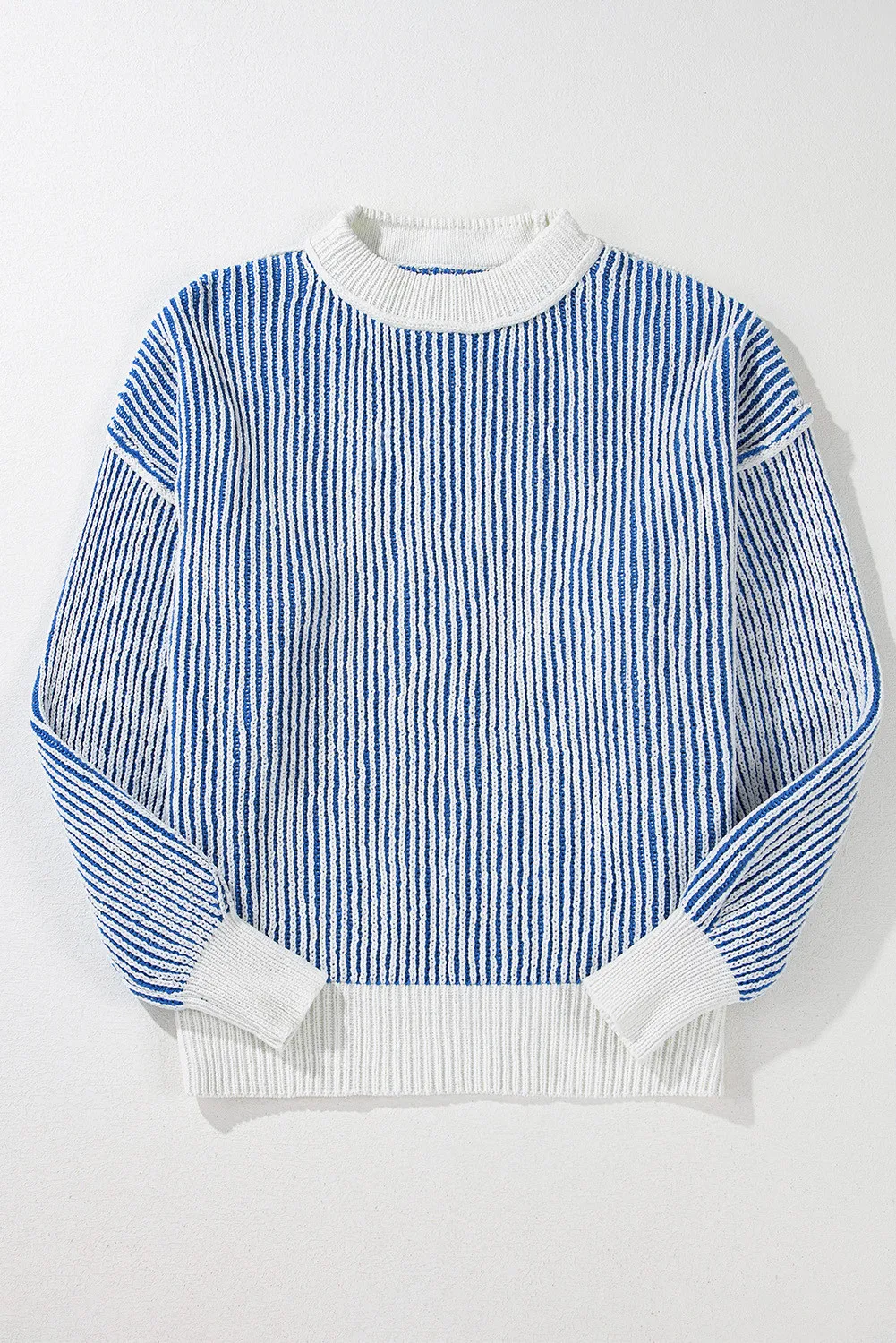 Round Neck Dropped Shoulder Sweater, image 4