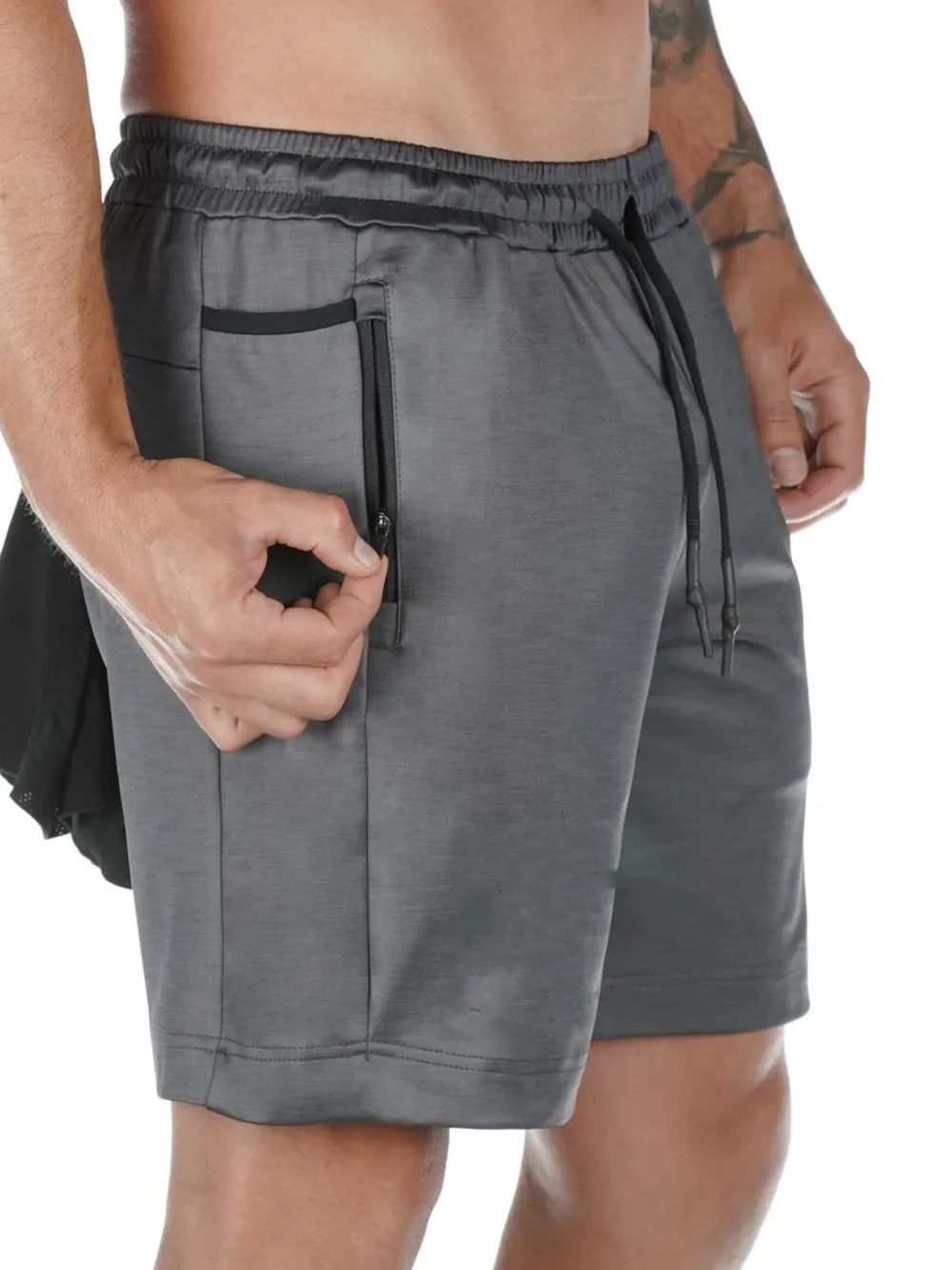 Men's Drawstring Active Shorts with Pockets, image 4