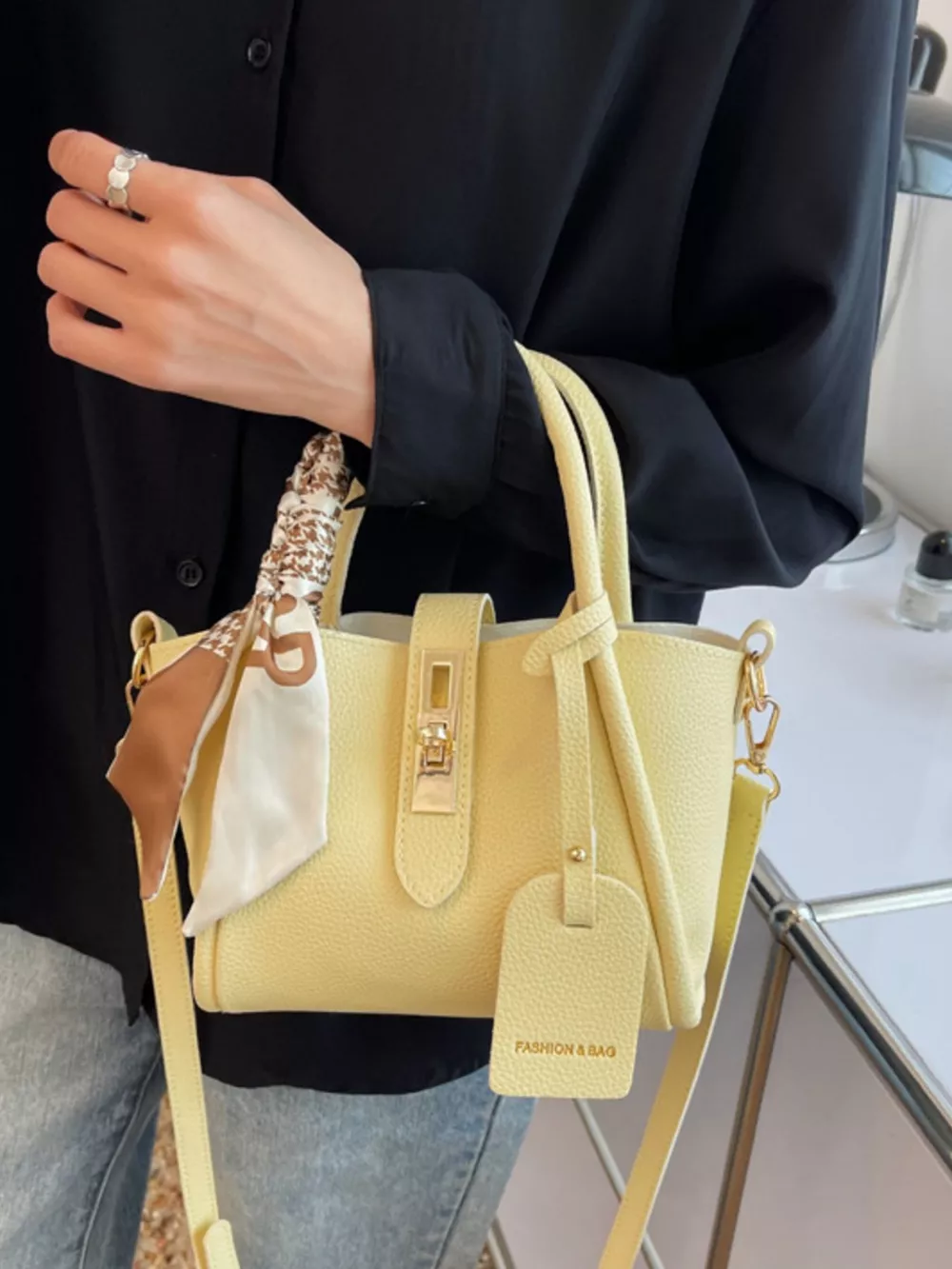 PU Leather Mini Crossbody Bag, image 6