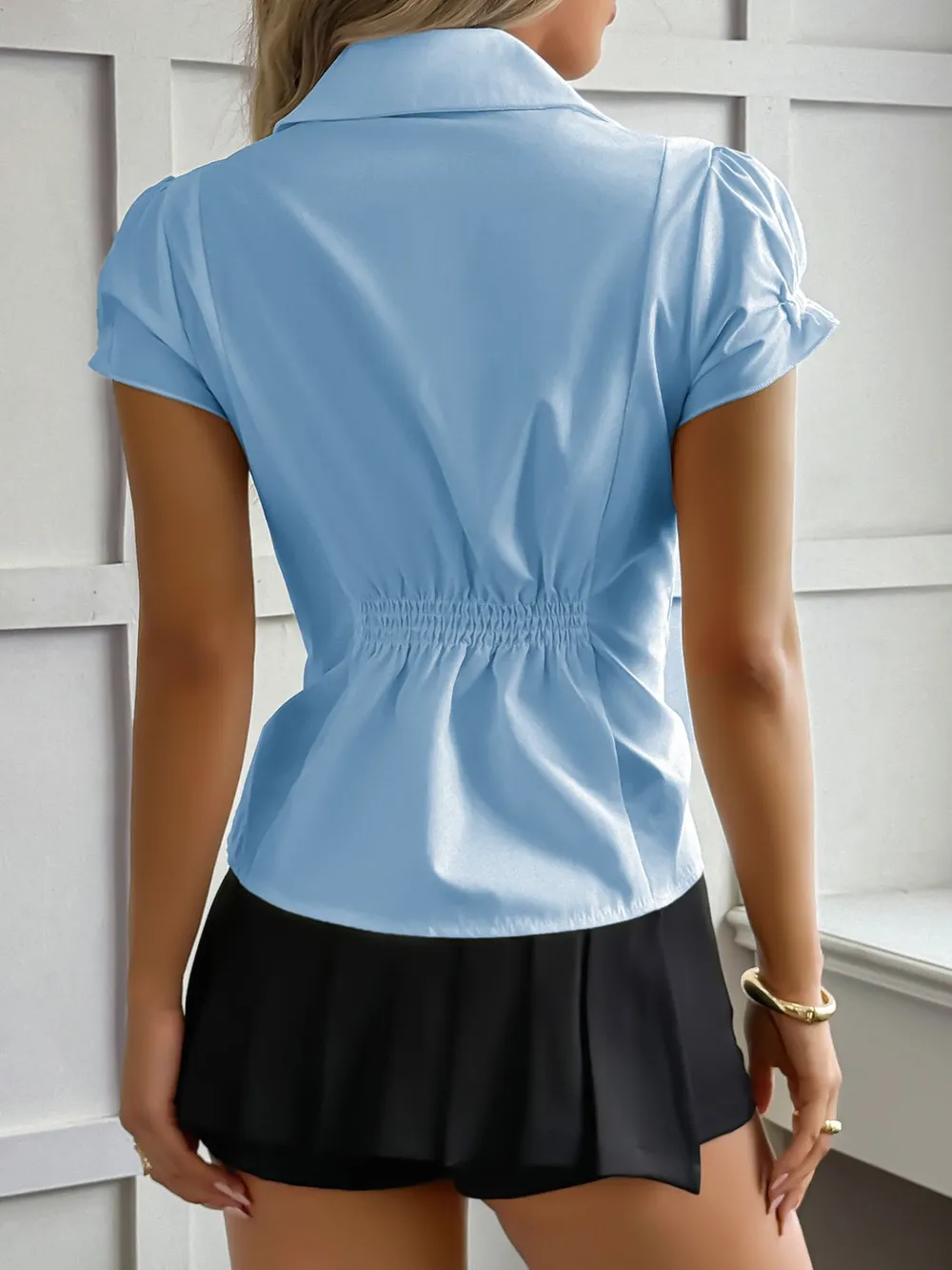Short Sleeve Button-Up Shirt, image 12