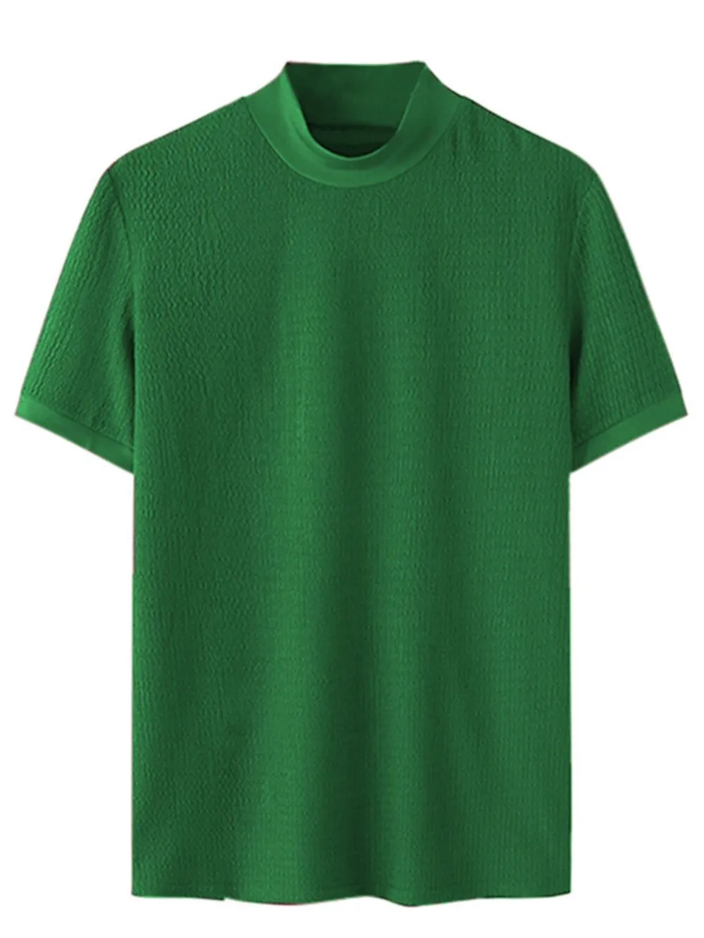 Men's Full Size Mock Neck Short Sleeve T-Shirt Plus Size, image 3