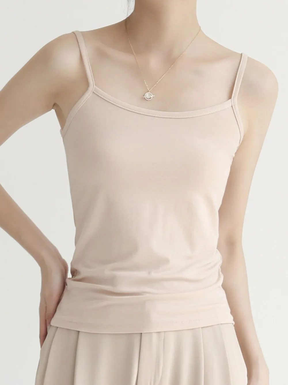 Solid Color Scoop Neck Cami, image 3
