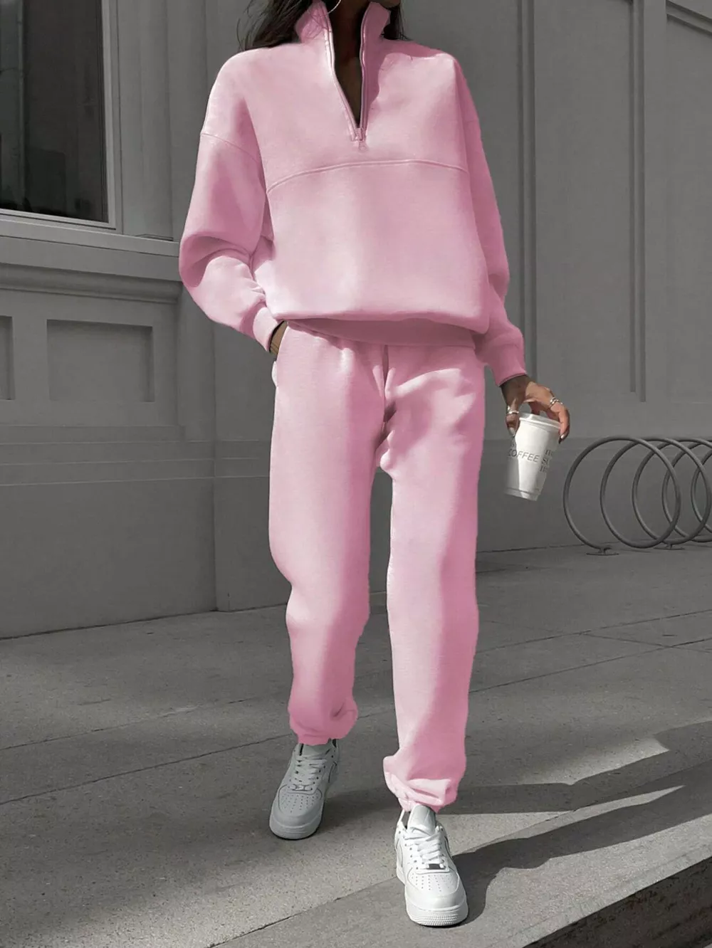 Half Zip Sweatshirt and Pants Set, image 17