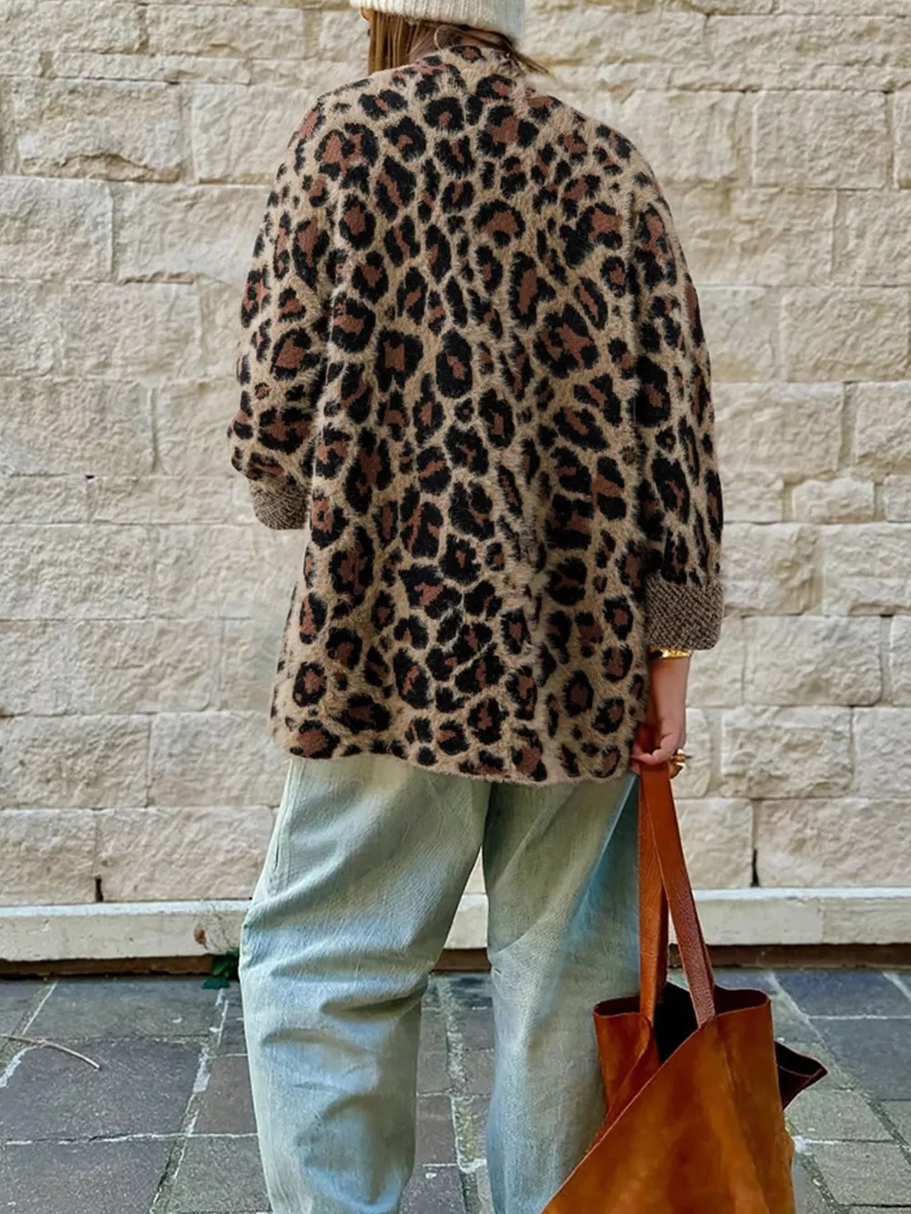 Leopard Open Casual Cardigan, image 2
