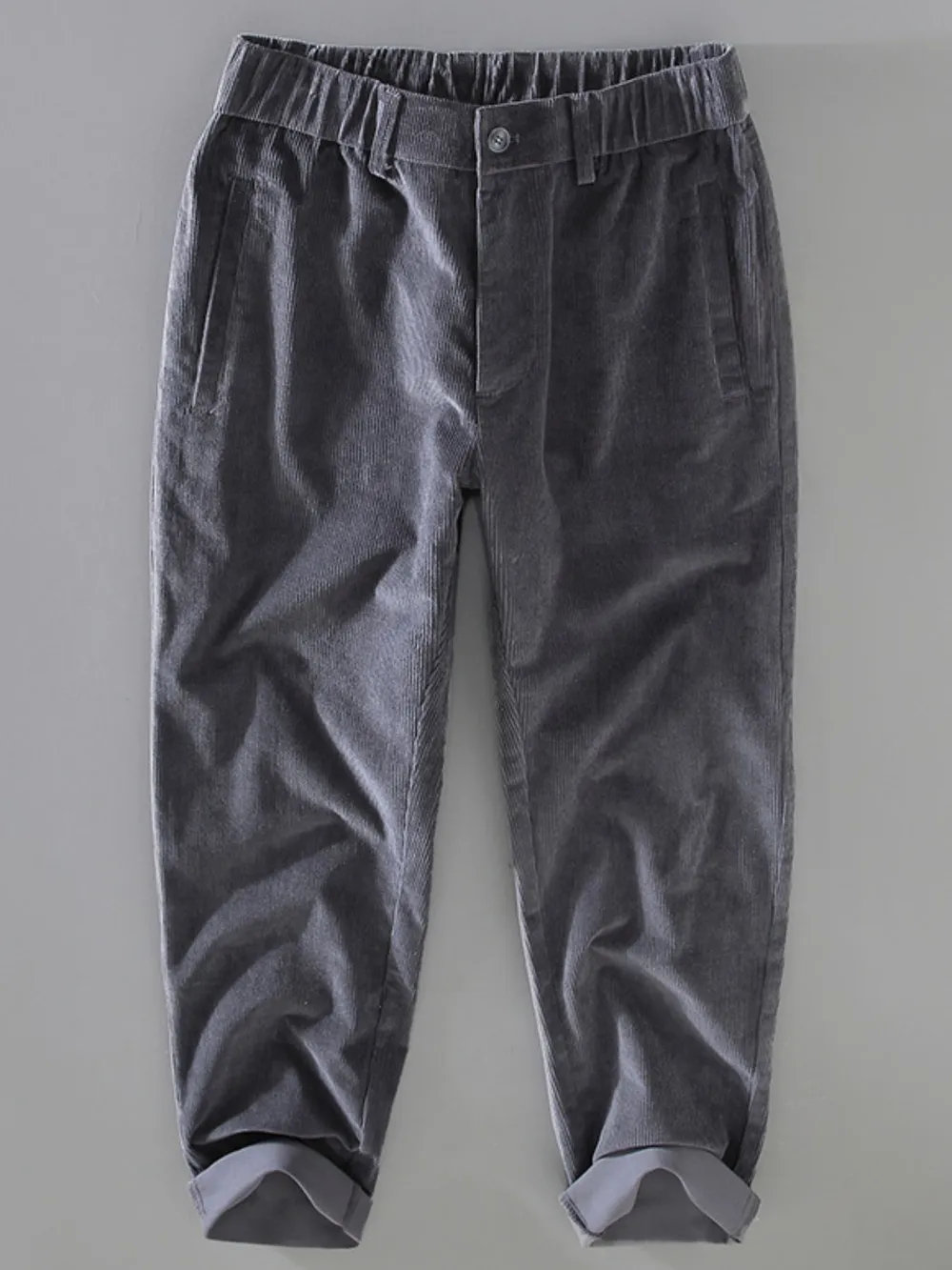 Men's Plus Size Loose Fit Corduroy Pants, image 2