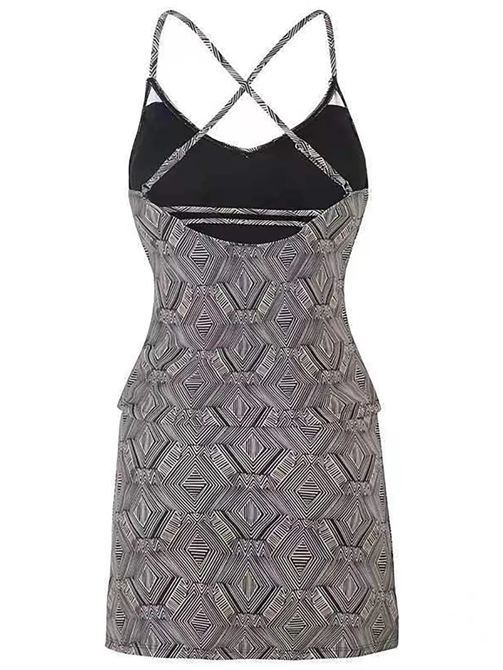 V-Neck Spaghetti Strap Top and Skirt Swim Set, image 4