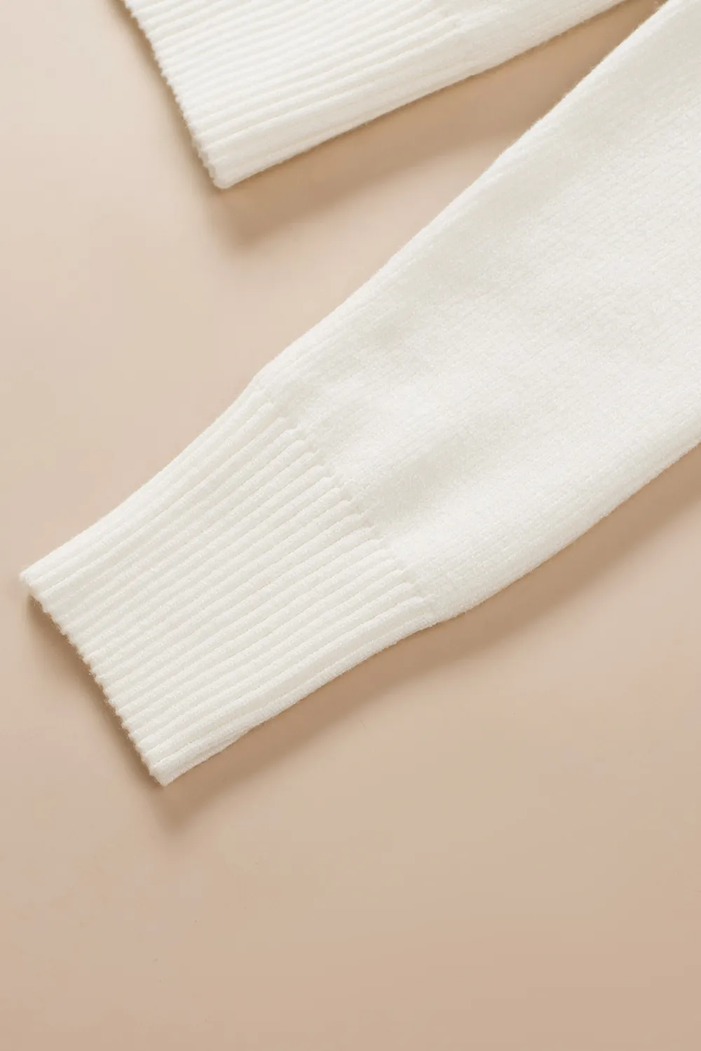 Ruched Sweetheart Neck Long Sleeve Sweater, image 2