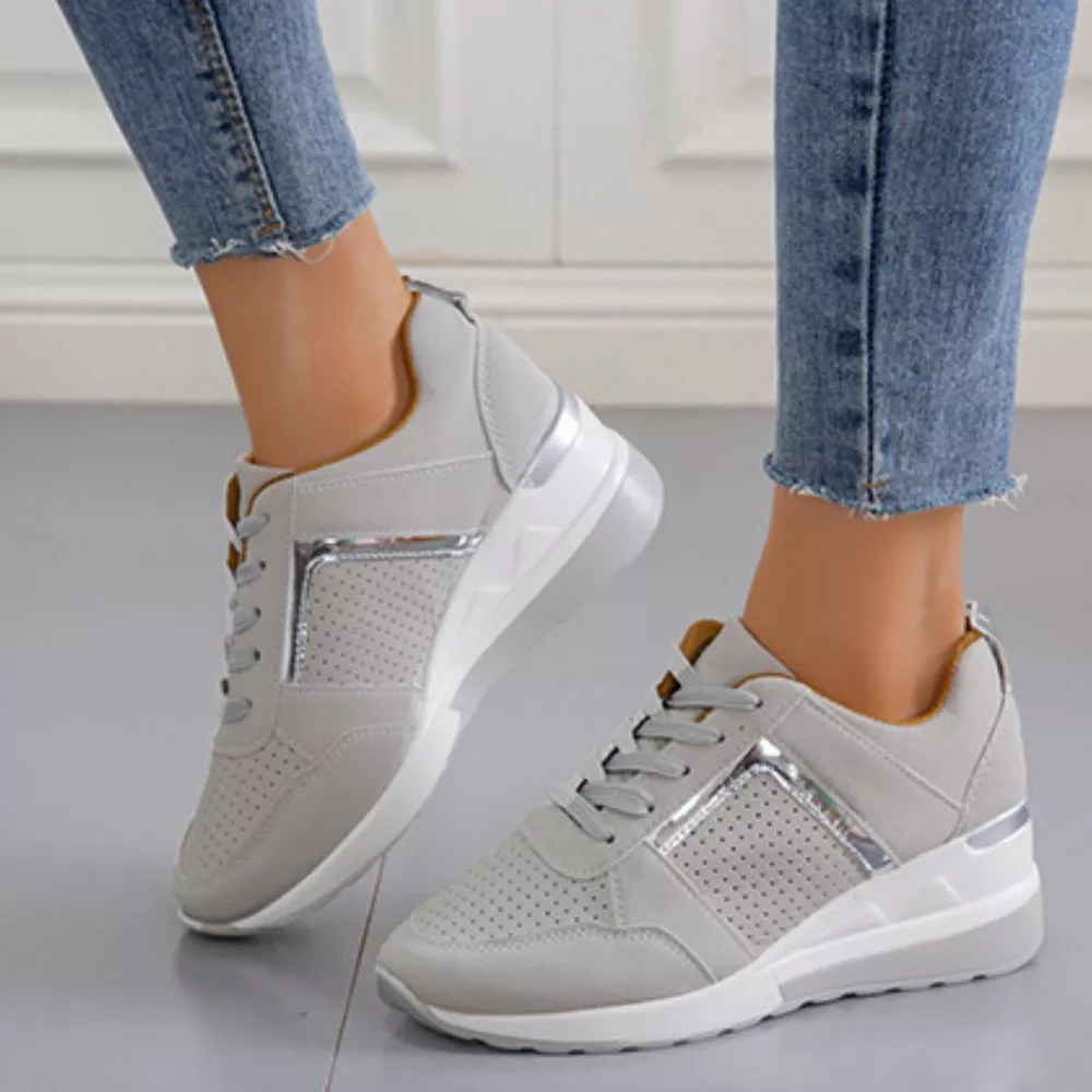 Lace Up Wedge Sneakers, image 15