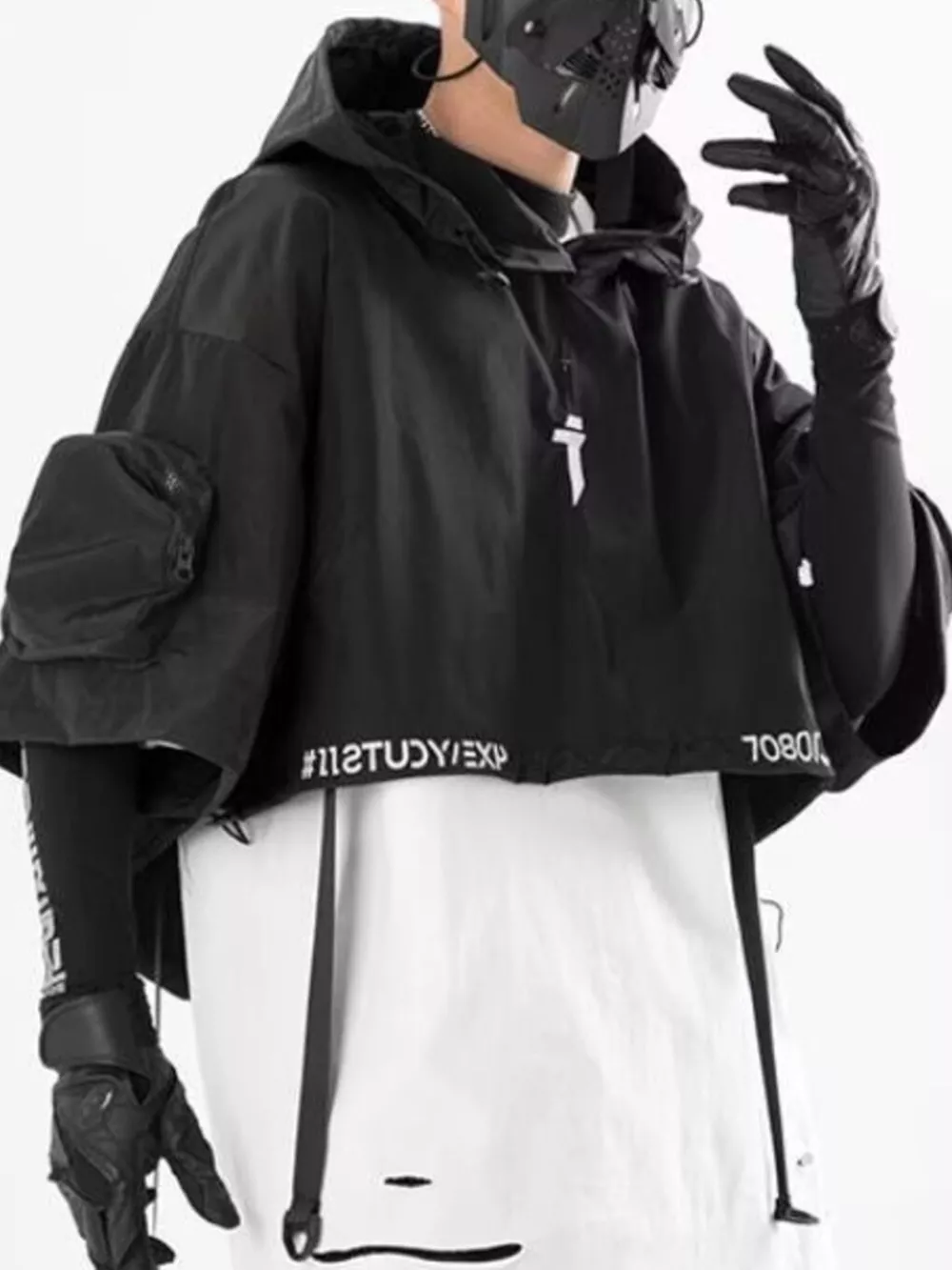 Men's Oversized Cropped Hoodie