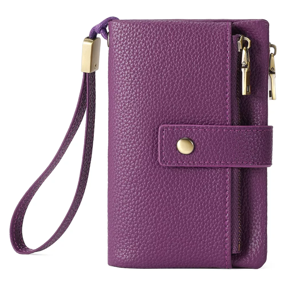 Solid Color Leather Wallet, image 7