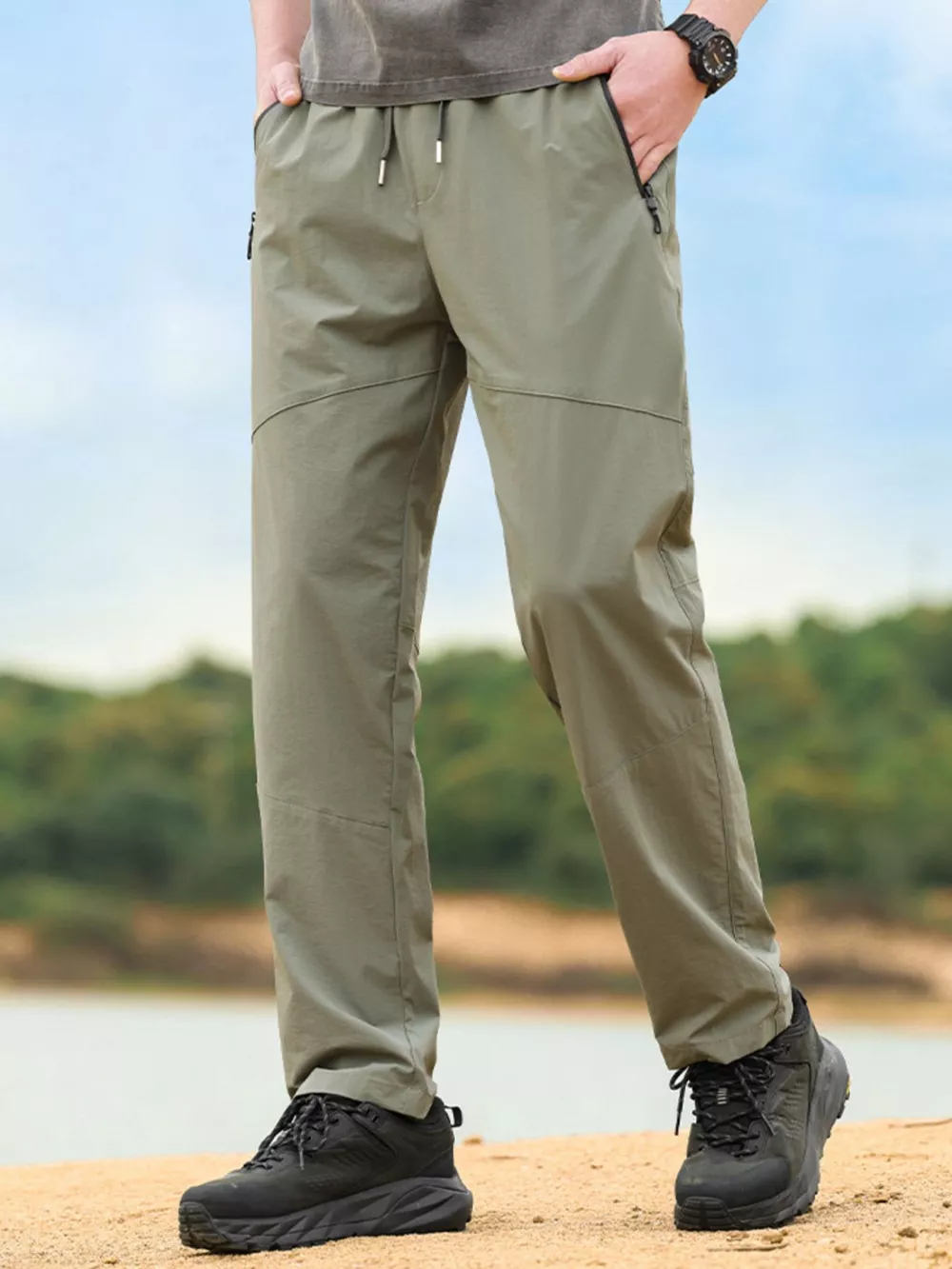 Men's Plus Size Wide Leg Pants